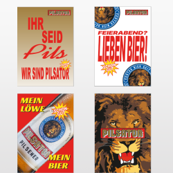 Pilsator Poster-Set 4 Stück