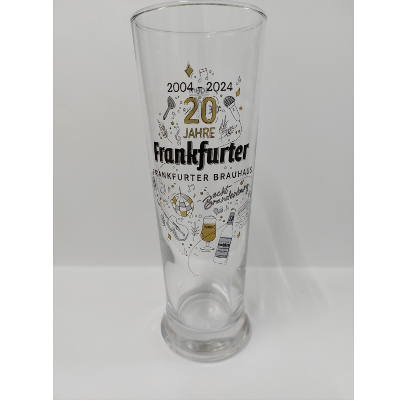 Produktansicht: Glas "20 Jahre Frankfurter Brauhaus" 6 Stück (0,25l)